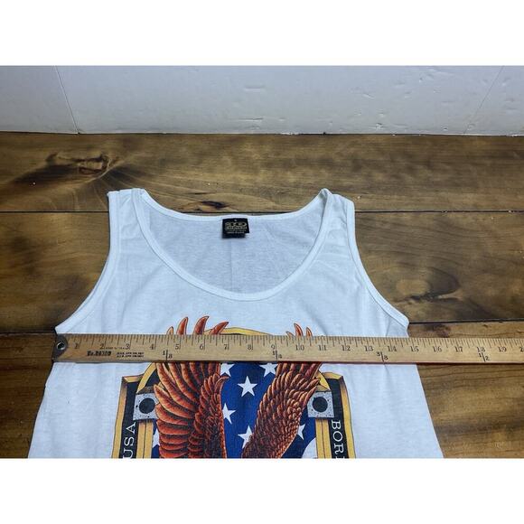 Vintage 1991 Harley Davidson 3D Emblem Sleeveless Tank Top Eagle Size Small - Picture 9 of 11